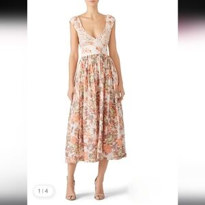 Free People Love You Printed Cotton Midi Dress
